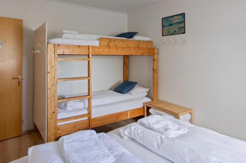 塞尔福斯南中央旅馆 的带2张床的客房中的2张双层床