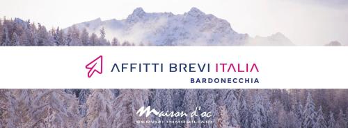 巴多尼奇亚Appartamento La Gare - Affitti Brevi Italia的背景高山草莓果园标志