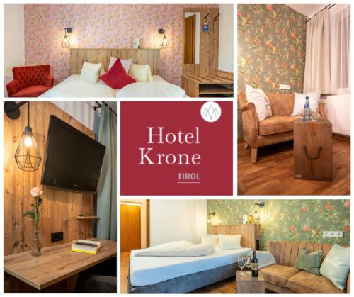 罗伊特Hotel Krone Tirol的合画旅馆家