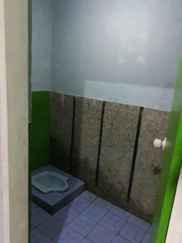 CikadalPenginapan & Homestay Geopark Ciletuh的角落设有带卫生间的小浴室