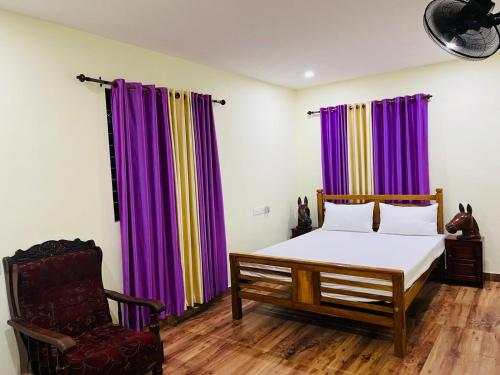Bhaskar villas homestays客房内的一张或多张床位