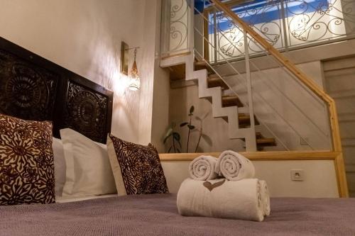 Riad contessa客房内的一张或多张床位