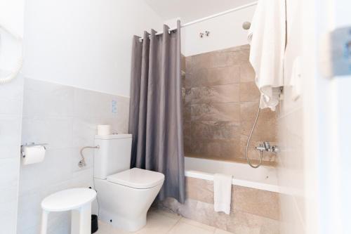 费雷列斯罗阿尔公寓酒店的一间带卫生间和淋浴的浴室