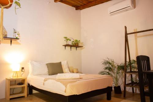 埃斯孔迪多港Casa Niita的卧室配有一张床