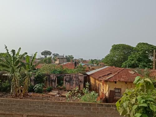 OuidahAppat'Adjanohoun的村子里一群古老的建筑