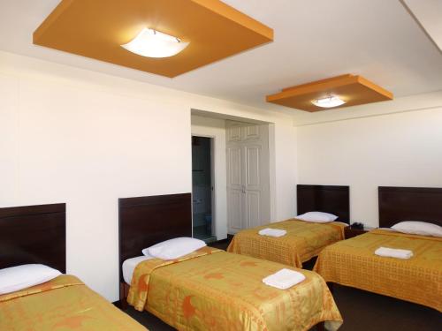Hotel Gran Sipan客房内的一张或多张床位