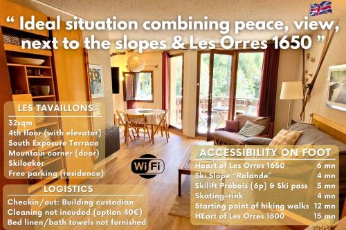 莱索尔Le Lodge des marmottes - Calme, cosy, vue nature的客厅的传单,有房子目录