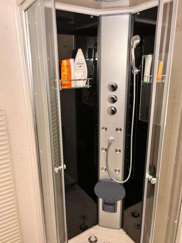 格舍嫩AFA的浴室内带卫生间的淋浴间