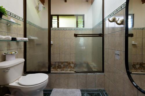 蒙泰韦尔德哥斯达黎加HeCo House的一间带卫生间和淋浴的浴室