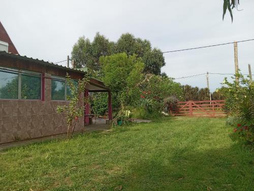 皮里亚波利斯LAPOSTa555的一座带绿色庭院的房屋的后院