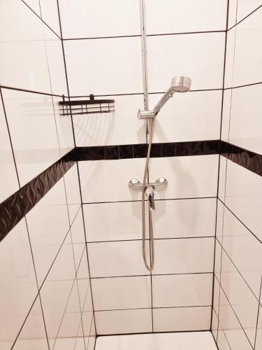 贝拉克Prestigieuse Résidence : N°14的浴室设有玻璃墙淋浴