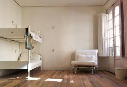 蓬特韦德拉慢城旅馆客房内的一张或多张双层床