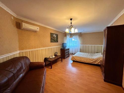 SolonkaEurope的客厅配有沙发和1张床