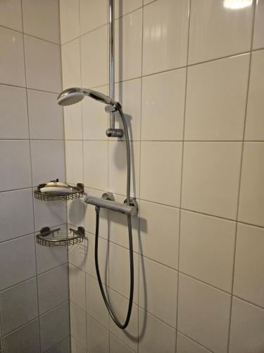 多德雷赫特Residence Dordrecht - 10 persons的浴室内配有淋浴和头顶淋浴