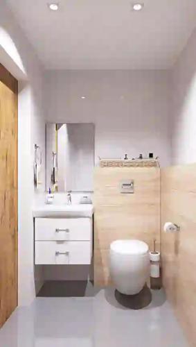 Al Qubsahنايس هوم的白色的浴室设有卫生间和水槽。