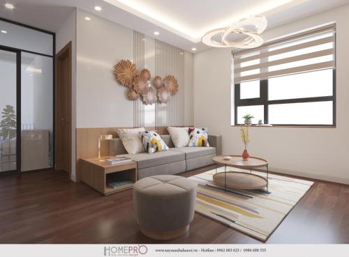 海阳Bach Dang Apartment Hai Duong的客厅配有沙发和桌子