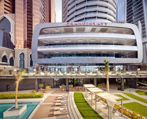 阿布扎比Grand Hyatt Abu Dhabi Hotel & Residences Emirates Pearl的城市里那豪华酒店 ⁇ 染
