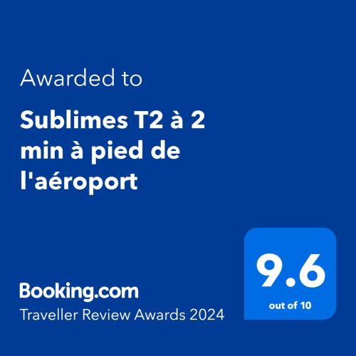 PamandziSublimes T2 à 2 min à pied de l'aéroport的给子线的文本的手机的截图