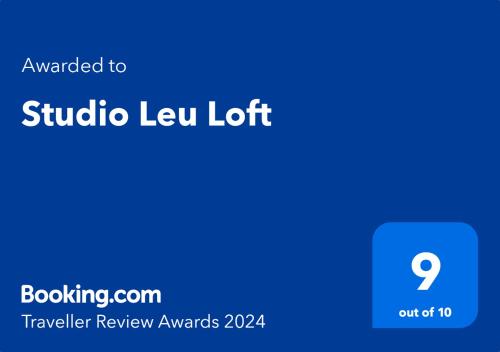Studio Leu Loft的证书、奖牌、标识或其他文件