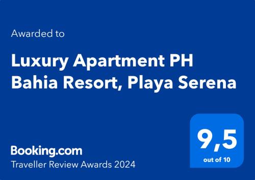 Luxury Apartment PH Bahia Resort, Playa Serena平面图