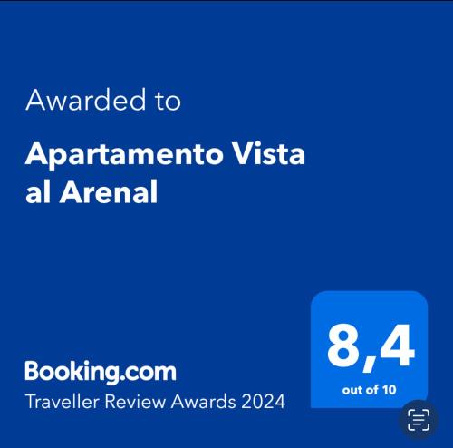 Apartamento Vista al Arenal的证书、奖牌、标识或其他文件