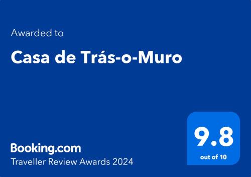 维拉·雷阿尔Casa de Trás-o-Muro的手机的屏幕截图,文字升级到casa de iras