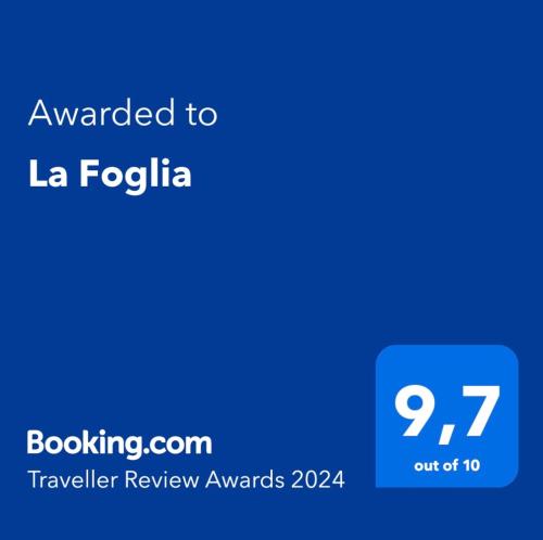 La Foglia的证书、奖牌、标识或其他文件