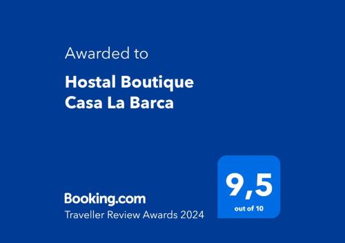 圣地亚哥Hostal Boutique Casa La Barca的医院灯罩卡萨芭芭拉的屏幕