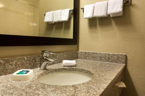 沙伦维尔辛辛那提沙伦维尔德鲁里套房酒店的一间酒店客房内带水槽的浴室