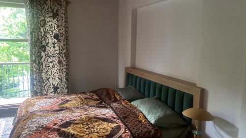 斯利那加Zebervan Hill Side Retreat的一间卧室设有一张床和一个窗口