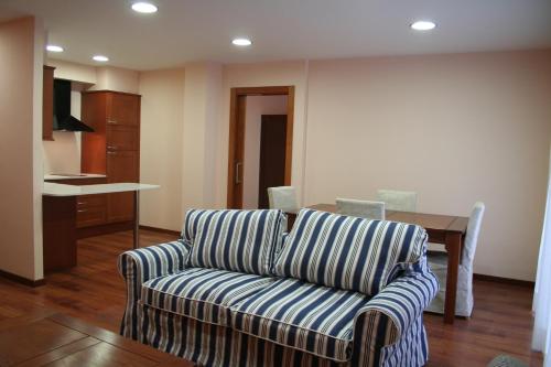 塔雷加Apartaments Tarrega Lagranja的客厅配有沙发和桌子