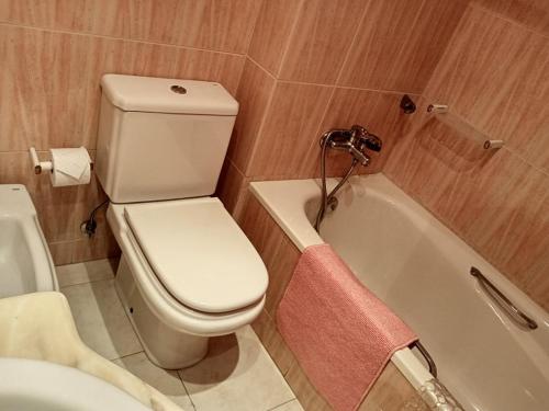 AgudaAguda Mar - V N Gaia的浴室配有白色卫生间和浴缸。
