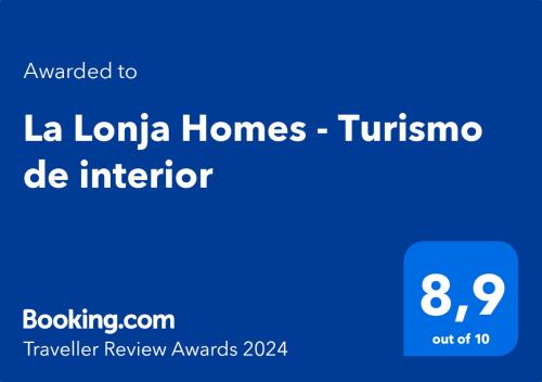 马略卡岛帕尔马La Lonja Homes - Turismo de interior的蓝屏,文字翻译成la la luna homes tijuana是