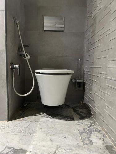 突尼斯Villa Victoria的浴室配有白色卫生间和淋浴。
