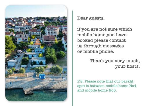 帕科坦Rasin Mobile Homes的一张带有城市照片的传单的屏幕