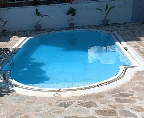 蒙巴萨Villa Ella的院子里的大型蓝色游泳池