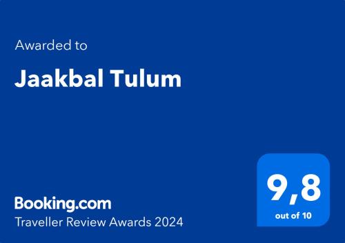 图卢姆Jaakbal Tulum的蓝屏,邮件发送给雅加达旅游