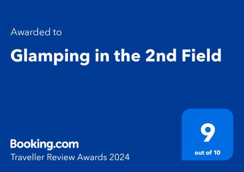 奥赫里姆Glamping in the 2nd Field的现场赌博的手机的屏幕