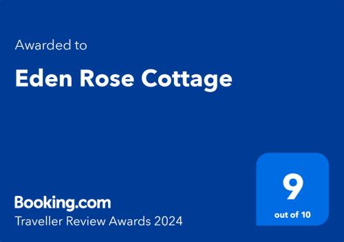 莫克姆Eden Rose Cottage的编辑玫瑰小屋网页的截图