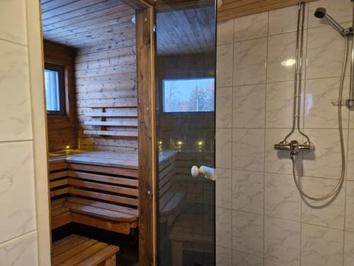 索特Ainola 2的带淋浴和步入式淋浴间的浴室