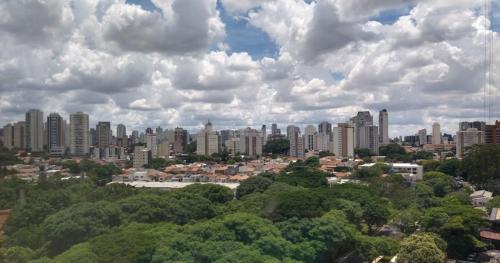 圣保罗Flat com Sacada - Região Ibirapuera próximo vários Hospitais e UNIFESP的城市景观,高楼高树