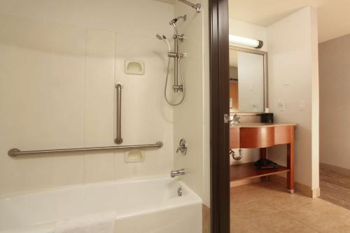 卡利斯佩尔卡利斯比汉普顿酒店的带浴缸和盥洗盆的浴室