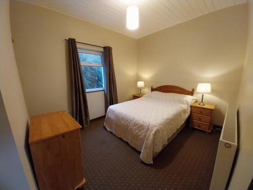GweedoreRosie's cottage的一间小卧室,配有床和窗户