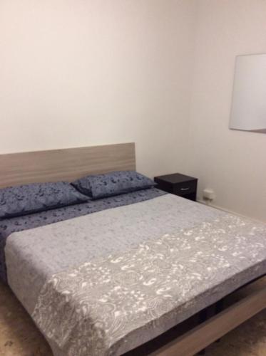 比萨CasaGiulia2Apartament的一间卧室配有一张带白色床罩的床