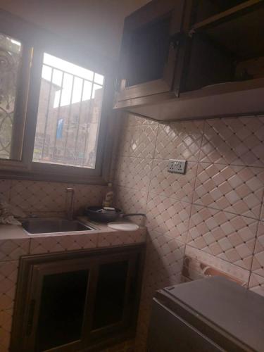 济金绍尔Castor的一个带水槽和窗户的小厨房