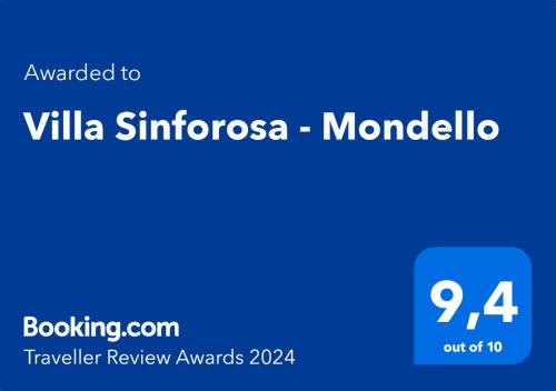 蒙德罗Villa Sinforosa - Mondello的蓝色长方形与西莫尼卡单石别墅