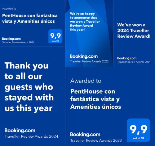 埃斯特角城PentHouse con fantástica vista y Amenities únicos的感激之情网站惊喜页面的屏幕