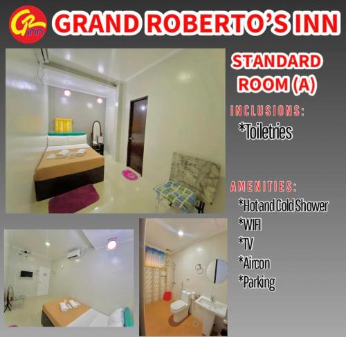 BanguedGrand Roberto's Inn的卧室和房间照片的拼合