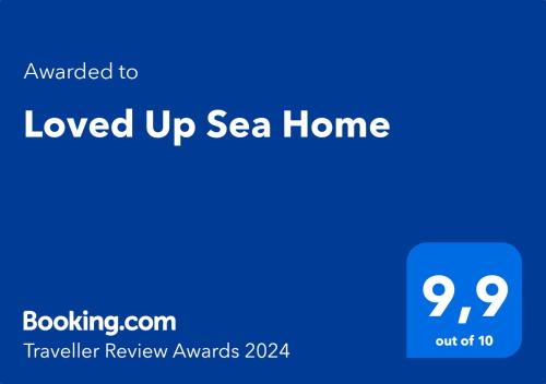 索波特Loved Up Sea Home的蓝标,读到爱上大海的家