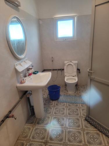 吉布提Elyas-House的一间带水槽和卫生间的浴室